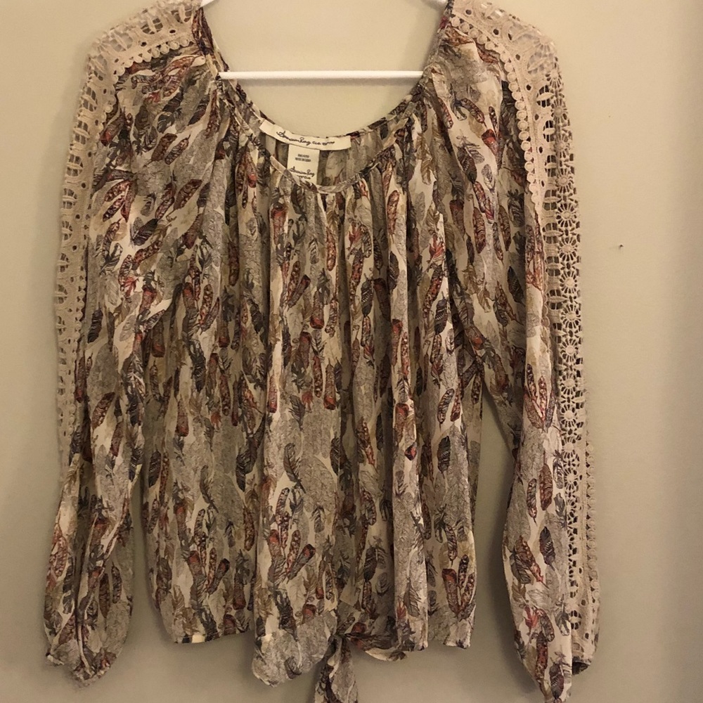 American Rag feather blouse